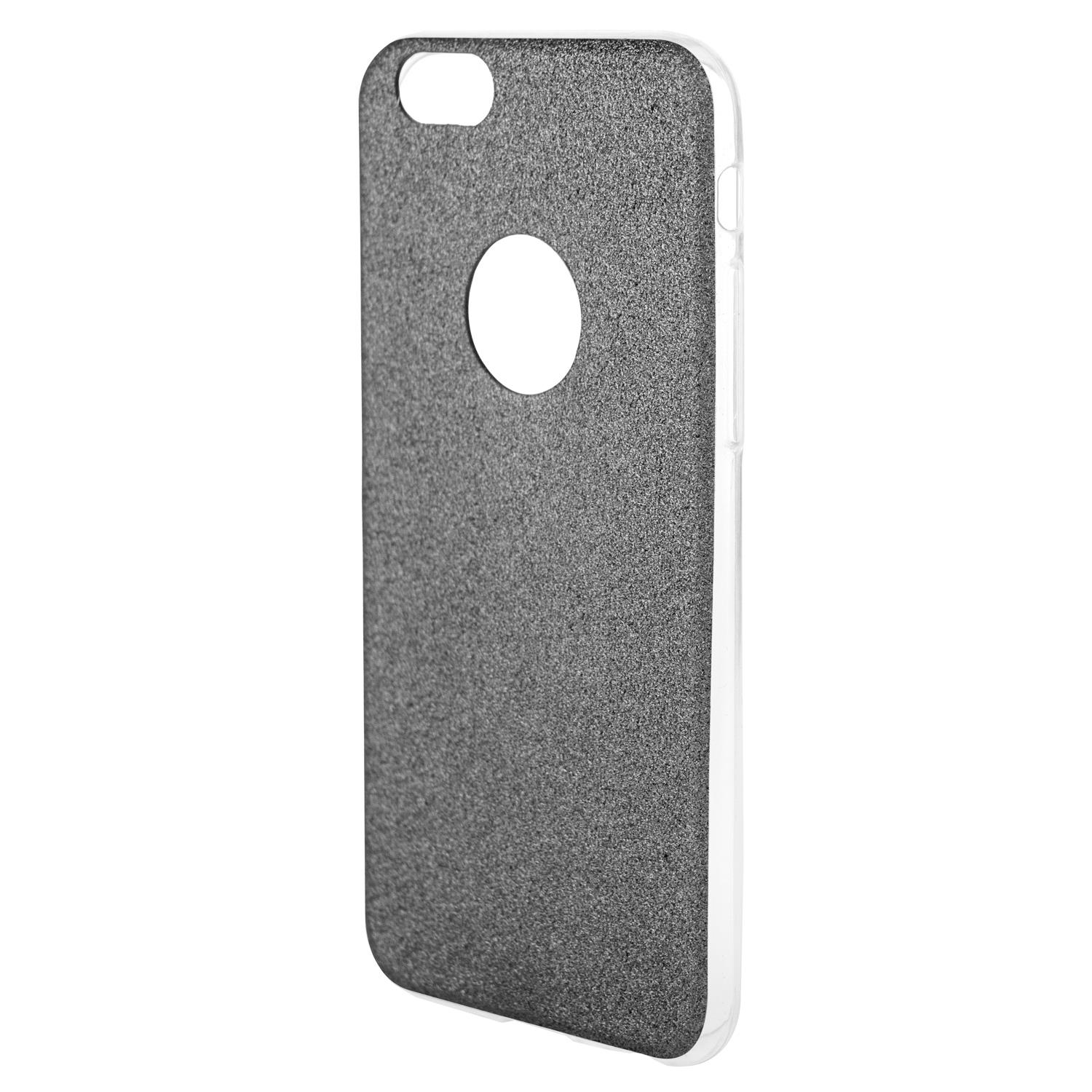 AREA Custodia cover per iPhone 6 / 6S Area Gummy nero glitter